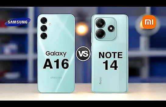 مقایسه Xiaomi Redmi Note 14 با Samsung Galaxy A16