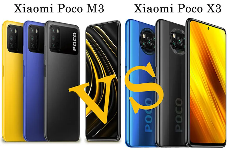 مقایسه گوشی شیائومی POCO M3 , POCO X3