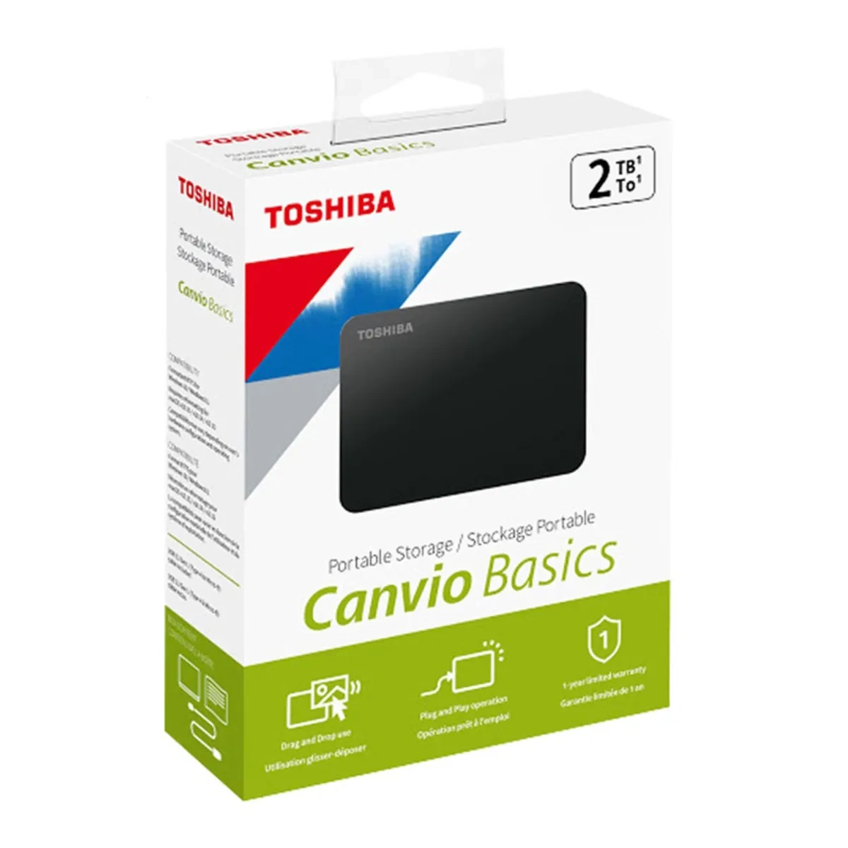 هارد اکسترنال توشیبا مدل Canvio Basics ظرفیت 2 ترابایت