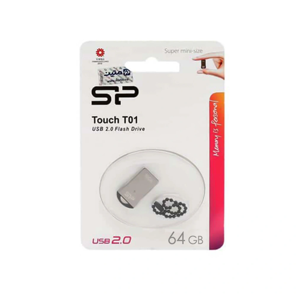 فلش مموری سیلیکون پاور مدل Touch T01 ظرفیت 64 گیگابایت