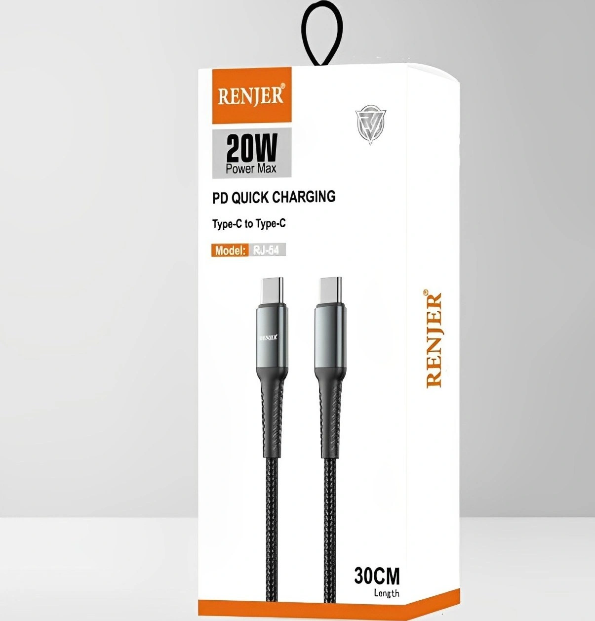 کابل پاوربانکی رنجر دو سر تایپ سی 20w مدل RENJER RJ-54